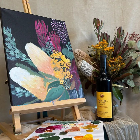 Blooms and Brushes | Paint n Sip | Twin Hill Wines | Nov 9th