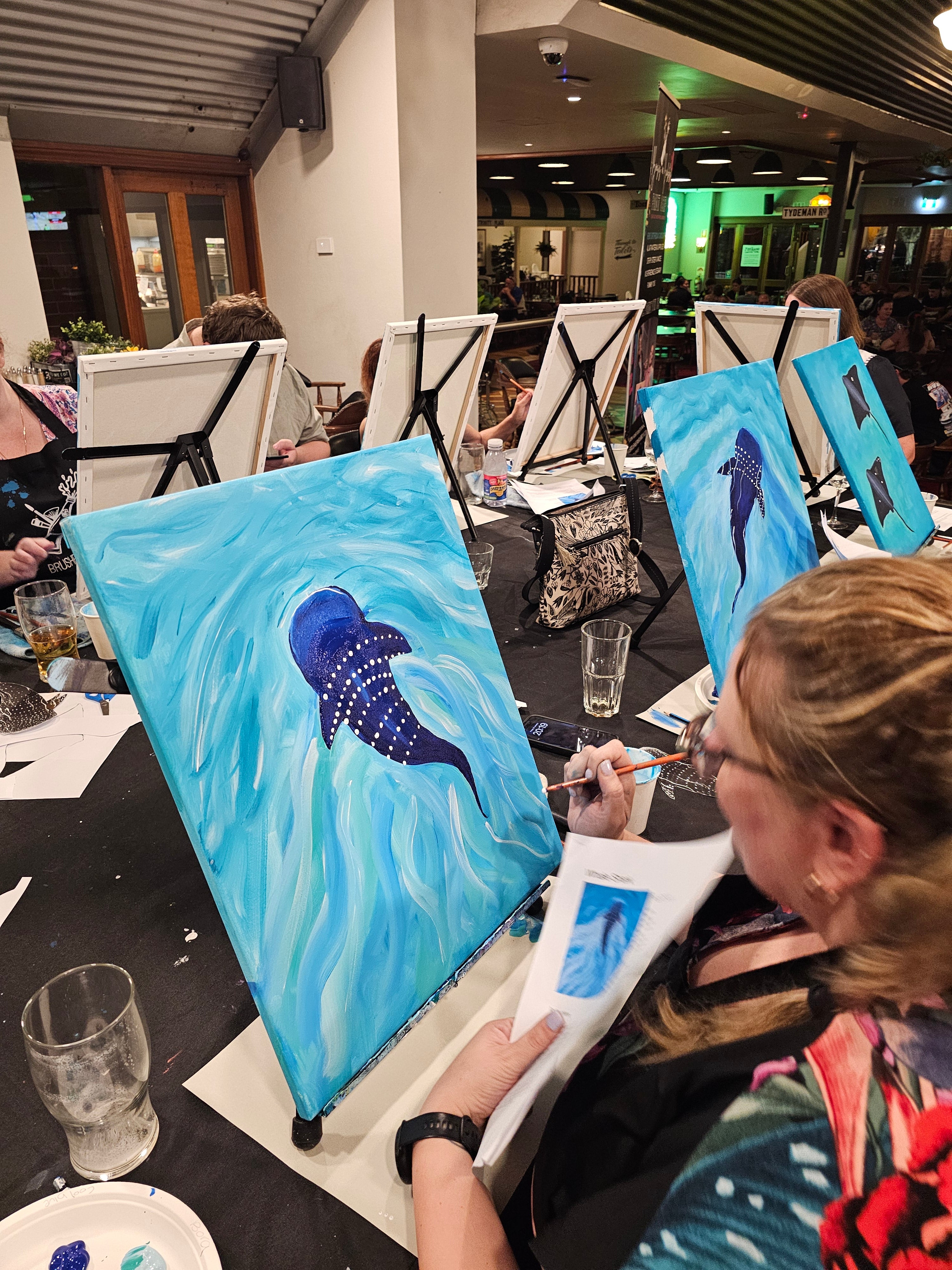 Boys in Blue | Paint n Sip | Gosnells Bowling Club | Nov 24th