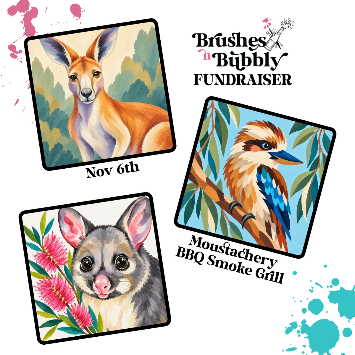 Chittering Wildlife Carers | Fundraiser Class | Moustachery | Nov 6th