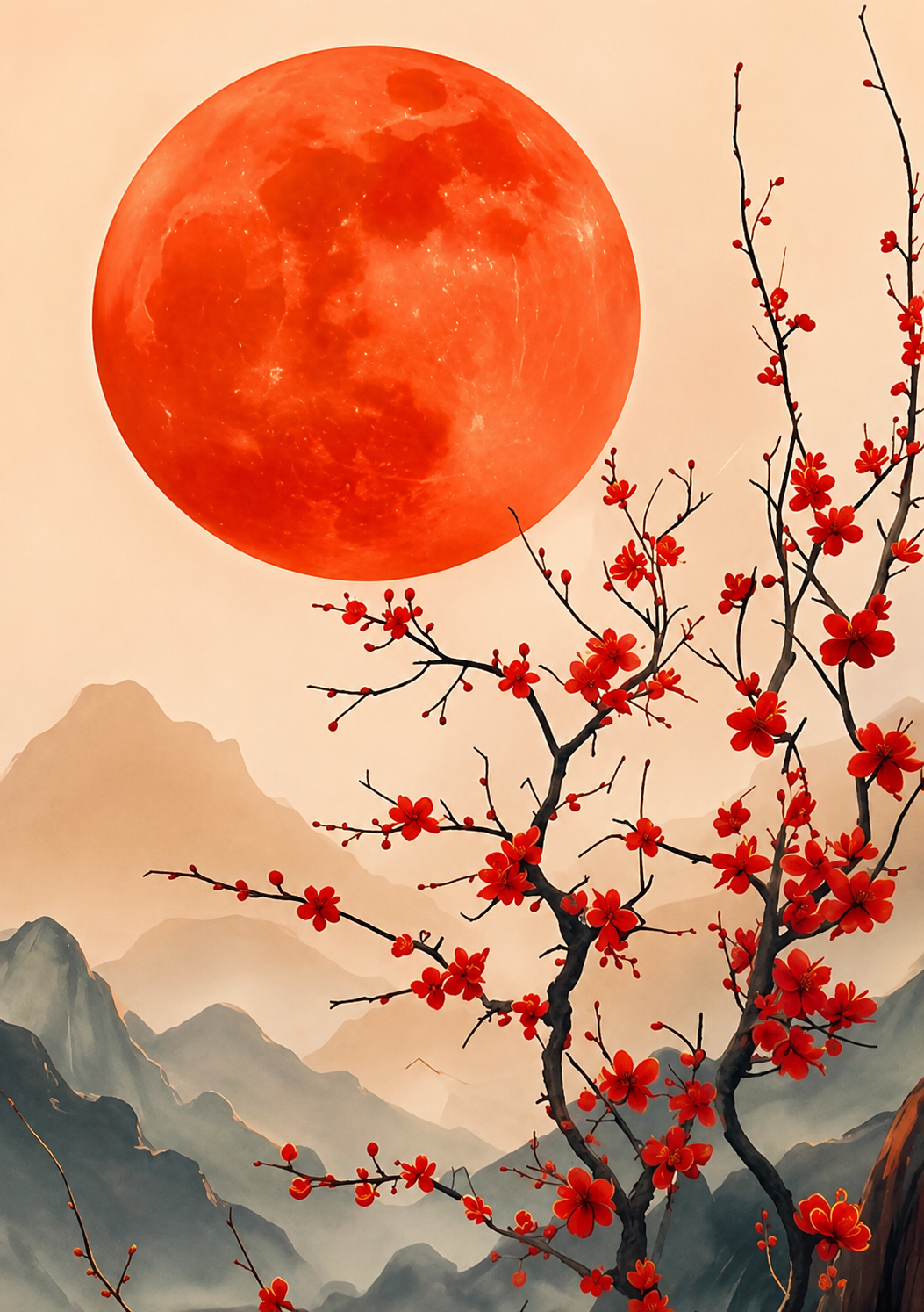 Japanese Red Moon | Paint n Sip | Gosnells Hotel | Aug 7th