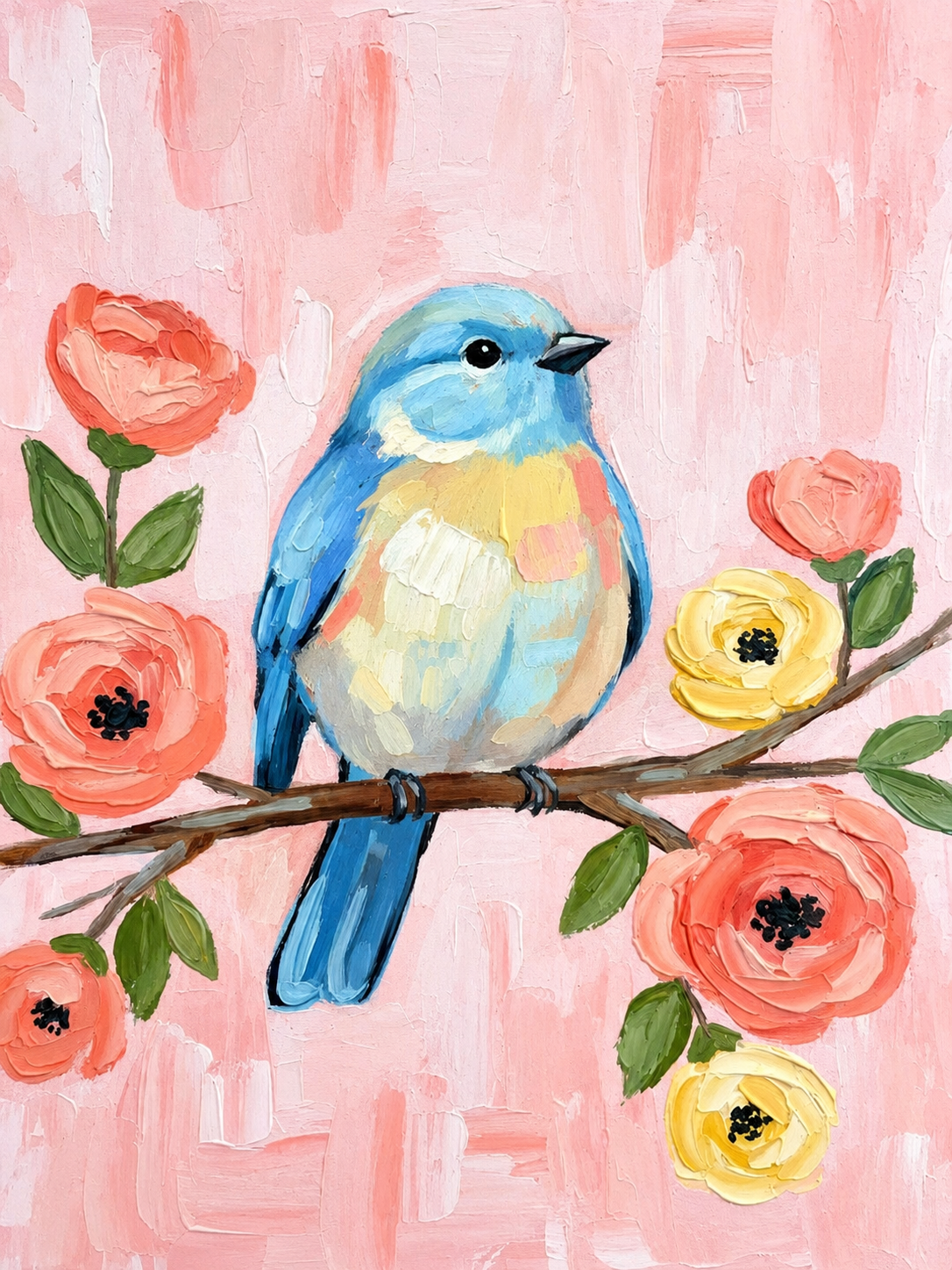 Blushing Bird | Paint n Sip n Nibble | Twin Hill Wines | Nov 29th
