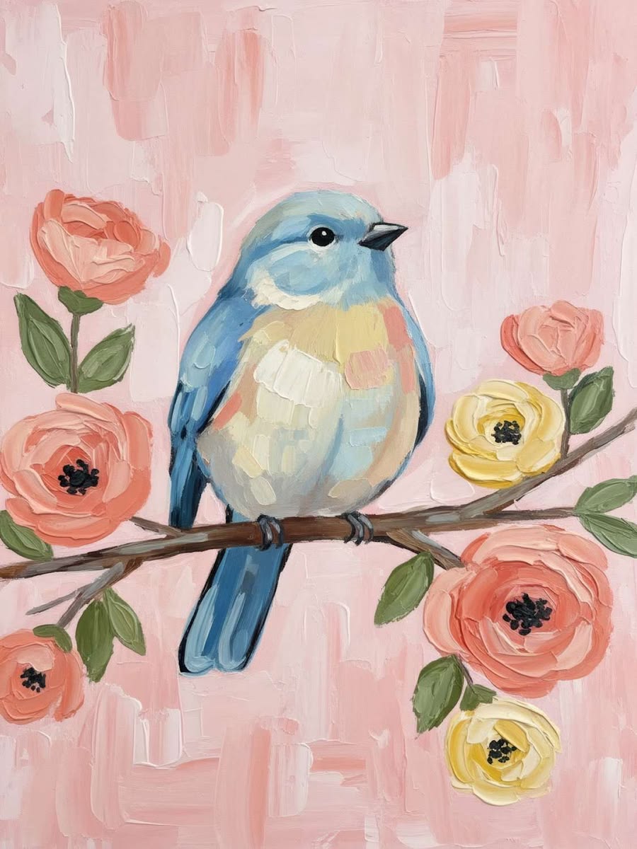 Blushing Bird | Paint n Sip n Nibble | Twin Hill Wines | Nov 29th