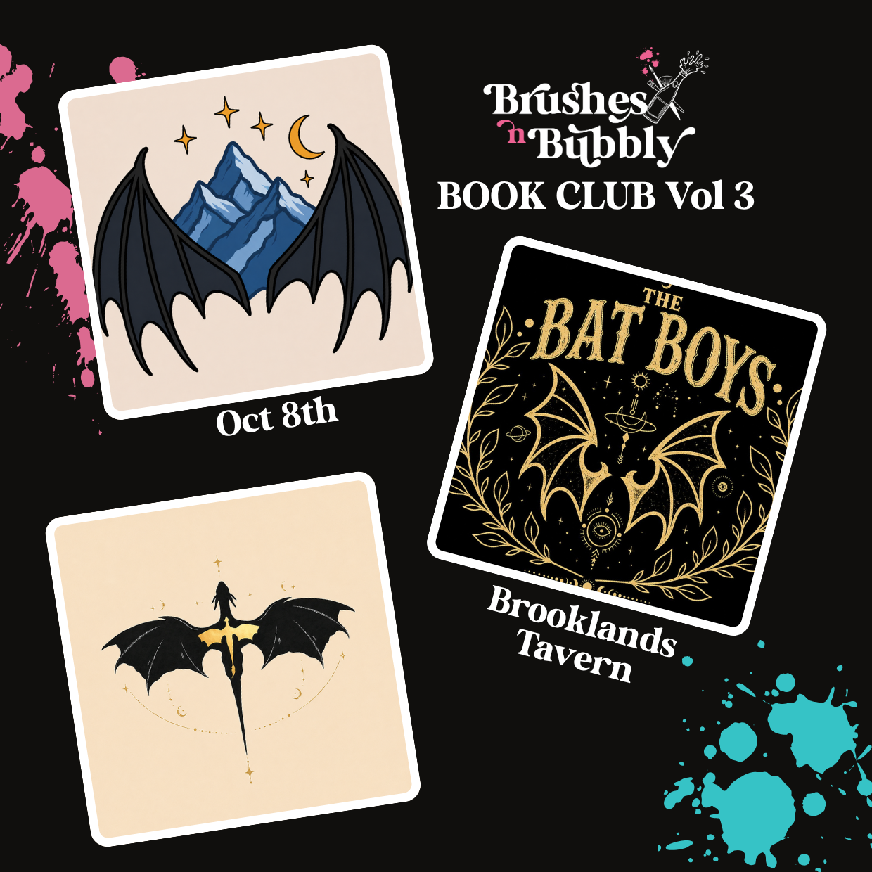 Book Club Vol 3 | Paint n Sip | Brooklands Tavern | Oct 8th